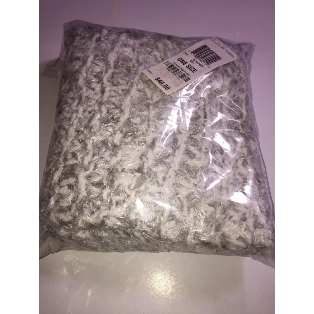 Charter Club Chenille Eyelash Loop Scarf in Grey